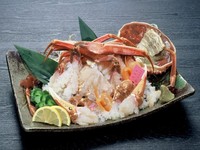 活ブランド松葉ガニのカニ刺し