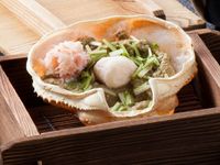 カニの甲羅蒸し