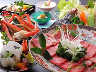 月のしずく プラン詳細 但馬牛のしゃぶしゃぶ会席 2種類の個性ある貸切温泉 女性のお洒落色浴衣レンタル無料 宿とれ企画 城崎温泉 お宿とれとれ